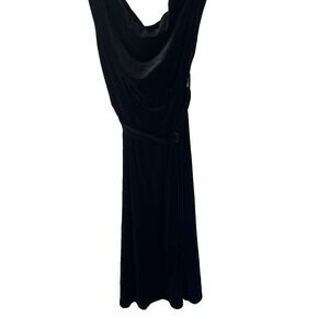 Grace Karin Velvet Black Sexy Dress Women‎ S Sleeveless Formal Midi Belted